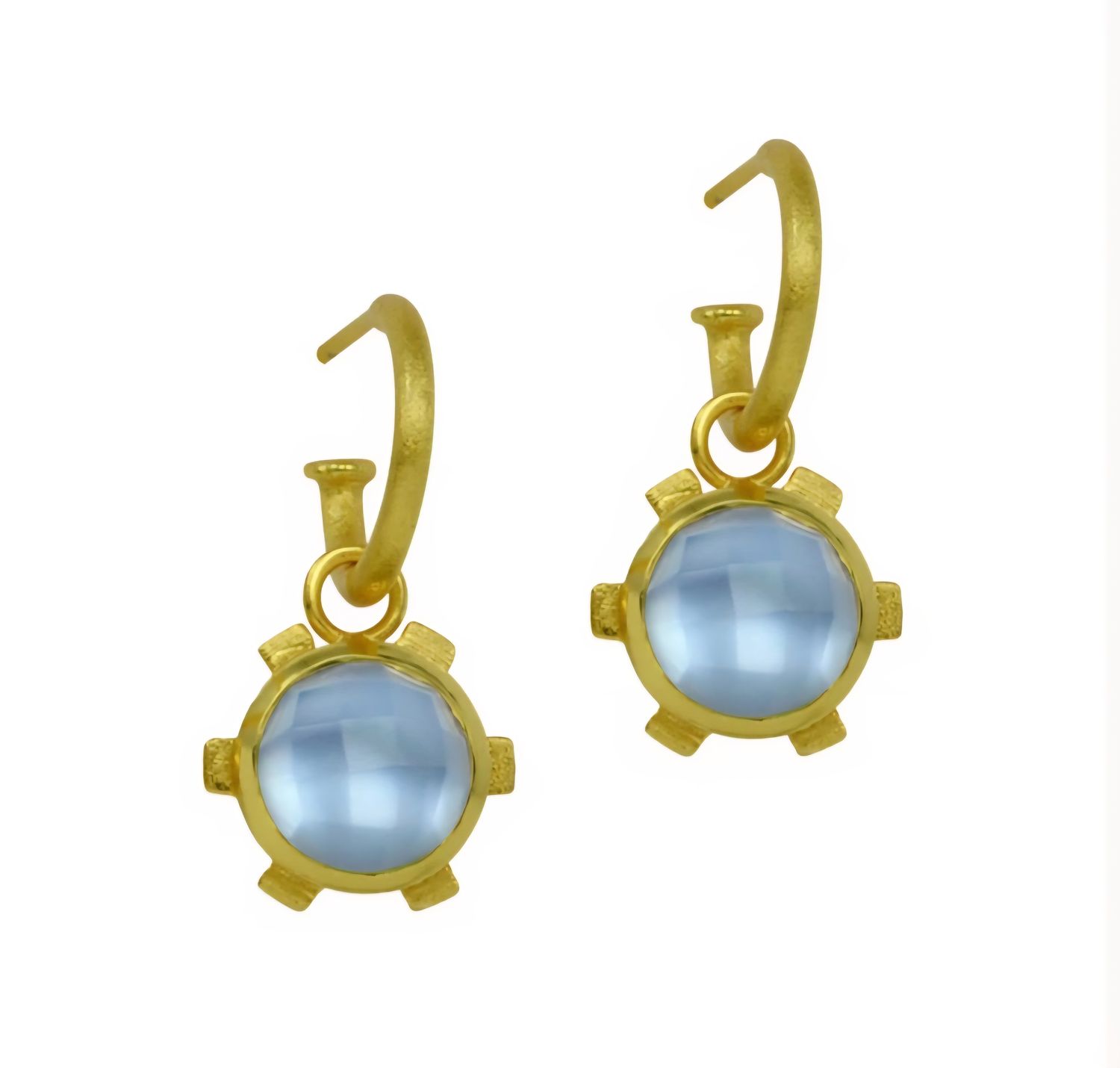 Betty Carre Flora Stone Earrings - Gold