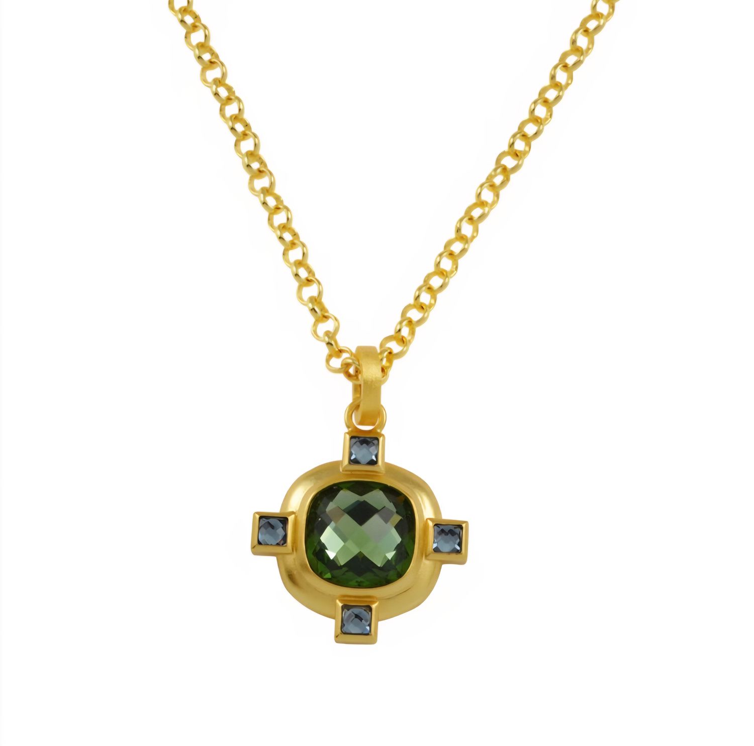 Betty Carre Domenique Lg Square Stone Necklace