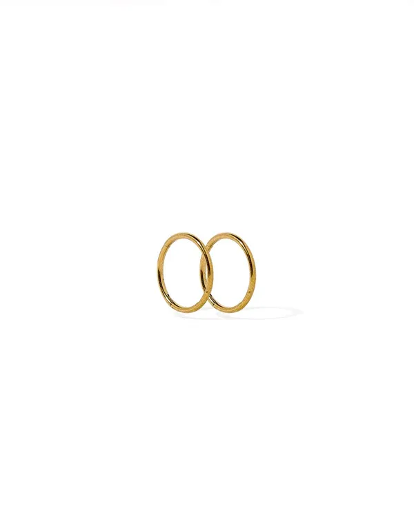 Linny Co Screwback Stud Earrings - Ava Gold 8mm