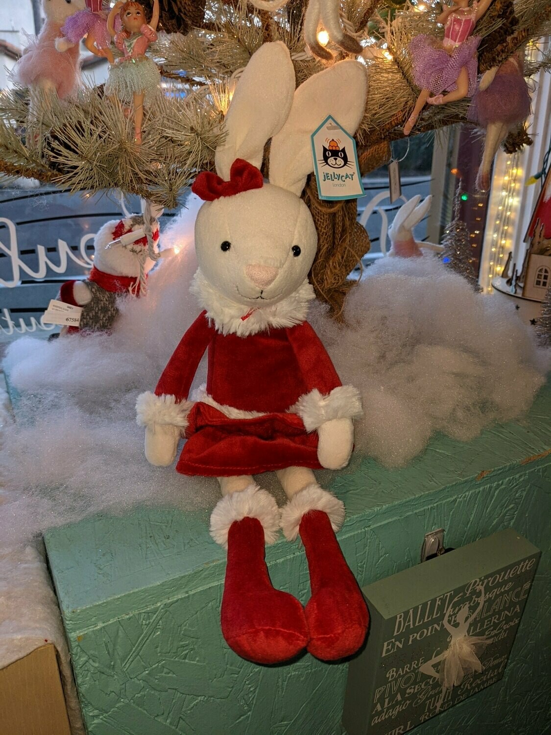Christmas Bitsy Bunny Toy 