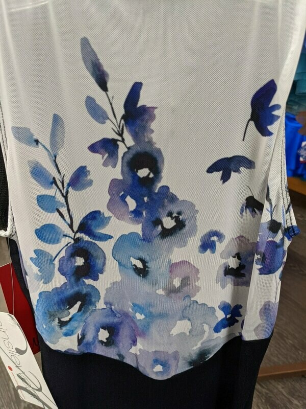 Girls Black/Delph Print Leo AW119DE