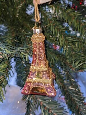 Eiffel Tower Orn sm assrt 180