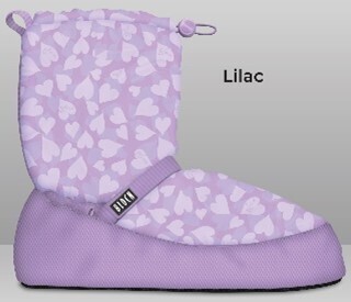 Printed warm up booties IM009BP