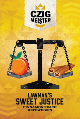 Lawman's Sweet Justice- Cinnamon Peach Hefeweizen (32oz crowler)
