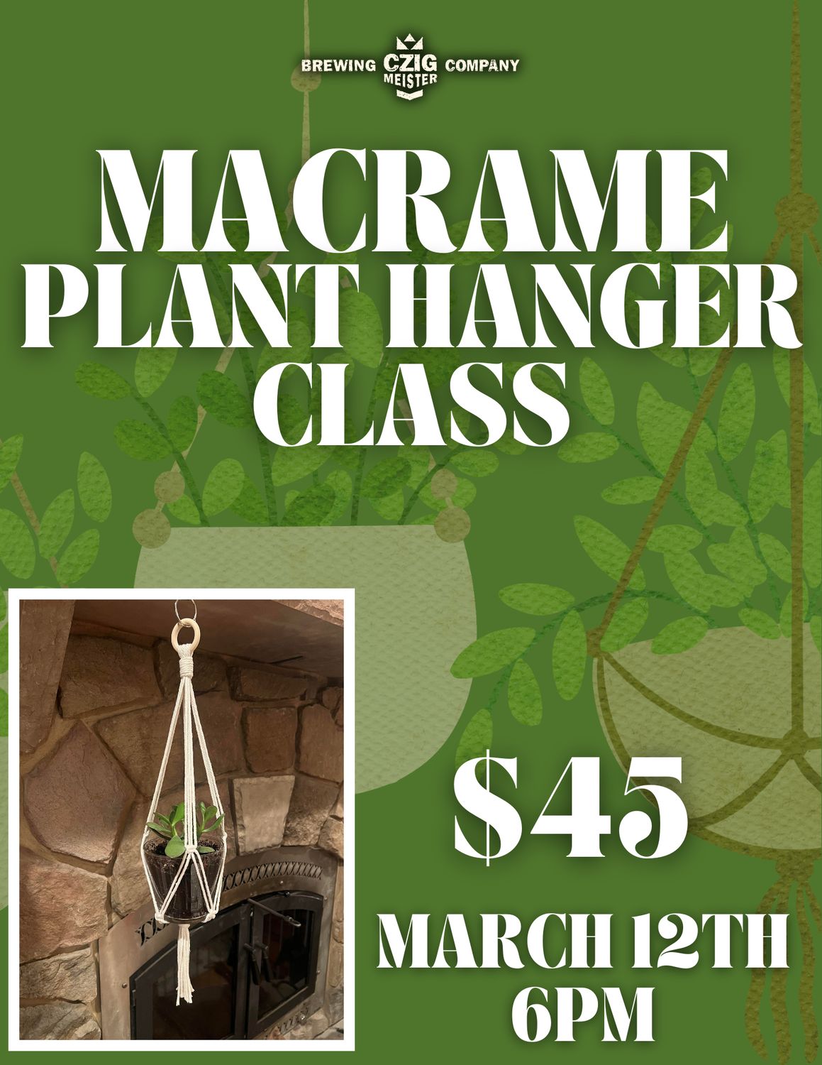 Macrame Plant Hanger Class