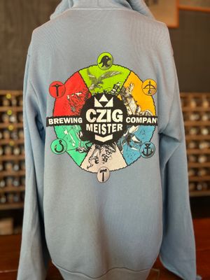 Teal Light Zip-up Sweatshirt