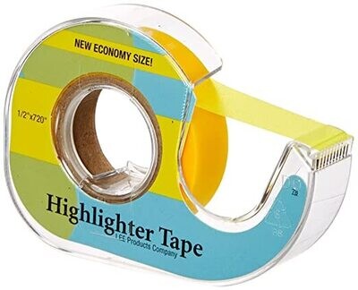 HIGHLIGHTER TAPE - YELLOW