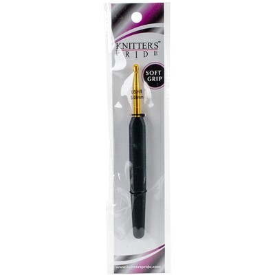 KNITTER'S PRIDE SOFT GRIP GOLD CROCHET HOOK