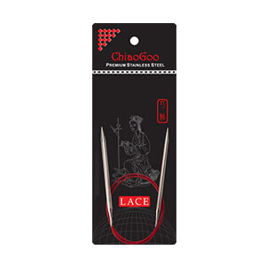 RED LACE CIRCULAR KNITTING NEEDLE