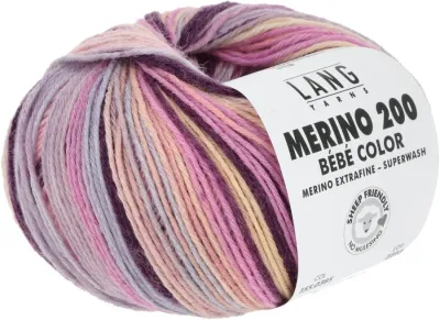 LANG YARNS MERINO 200 BEBE COLOR