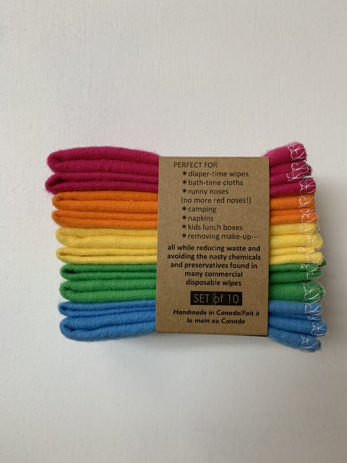 Reusable Cloth Wipes (10 pack)