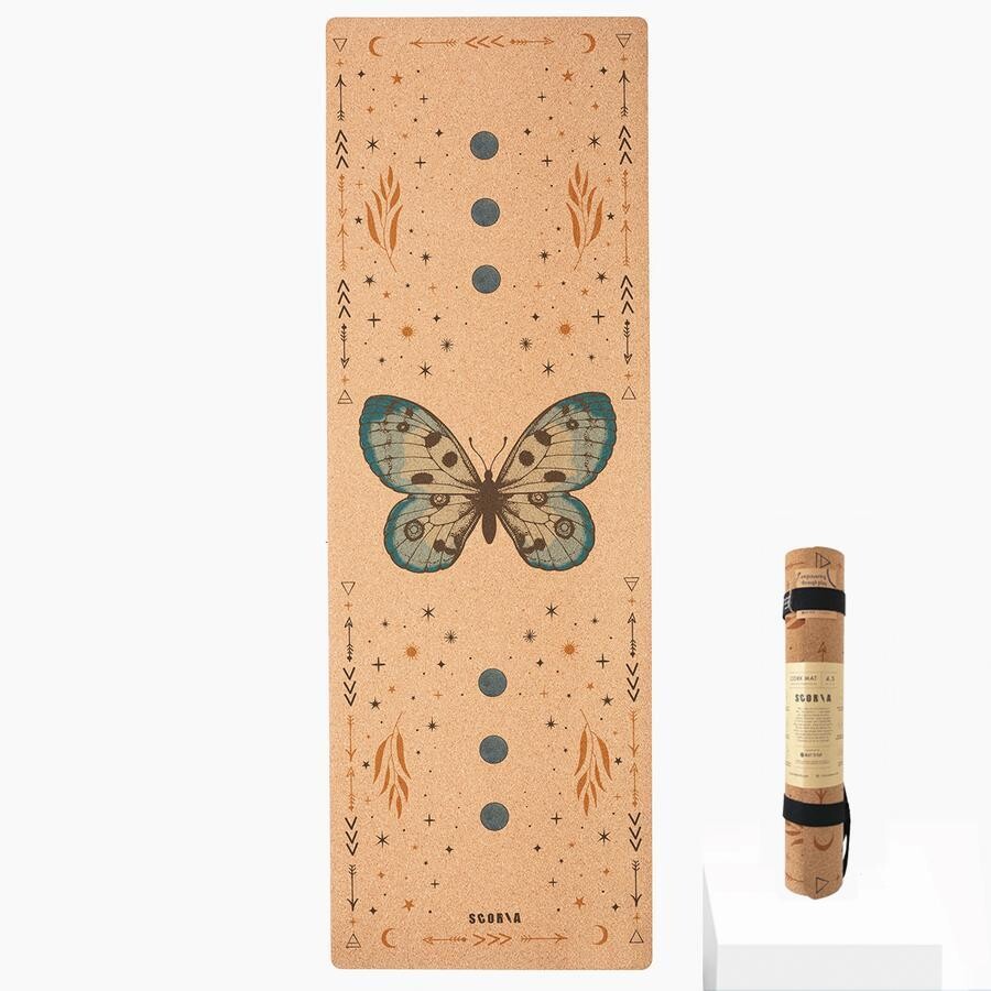 Scoria Butterfly Cork Yoga Mat