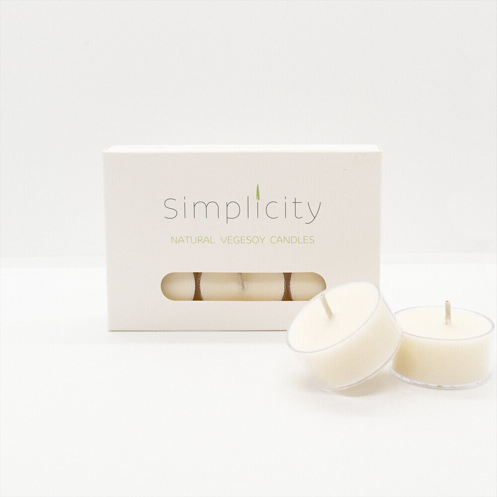 Simplicity Soy Wax Tea lights (6 pack)