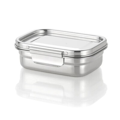 Minimal Stainless Steel Food Container