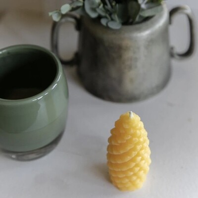 Beeswax Works - Fir Cone Candle 