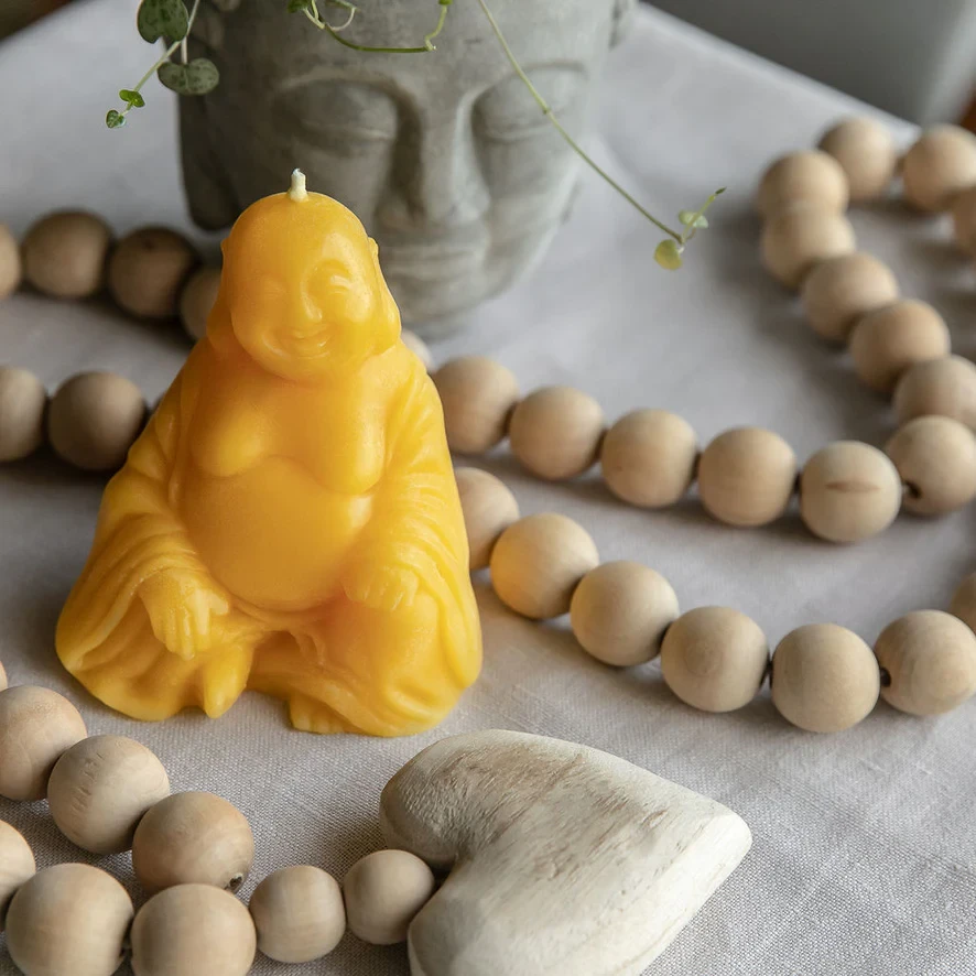 Beeswax Works - Laughing Buddha Candle