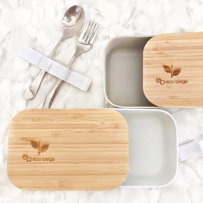 Eco Beige - Bamboo Lunch Box