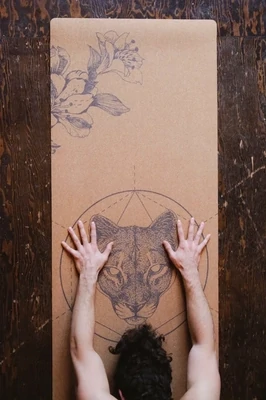 Scoria - Mountain Lion Cork Yoga Mat