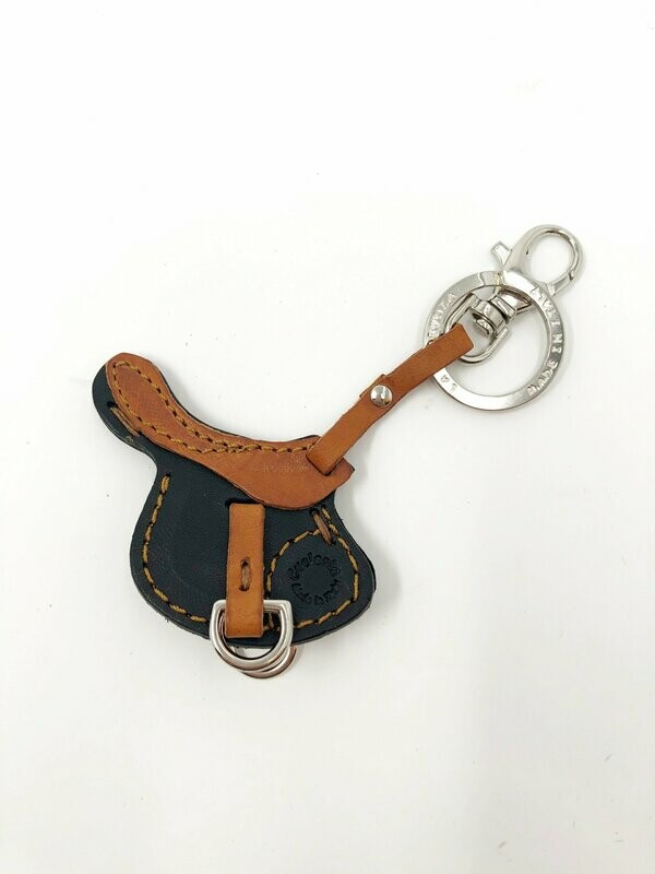 English Saddle Keychain