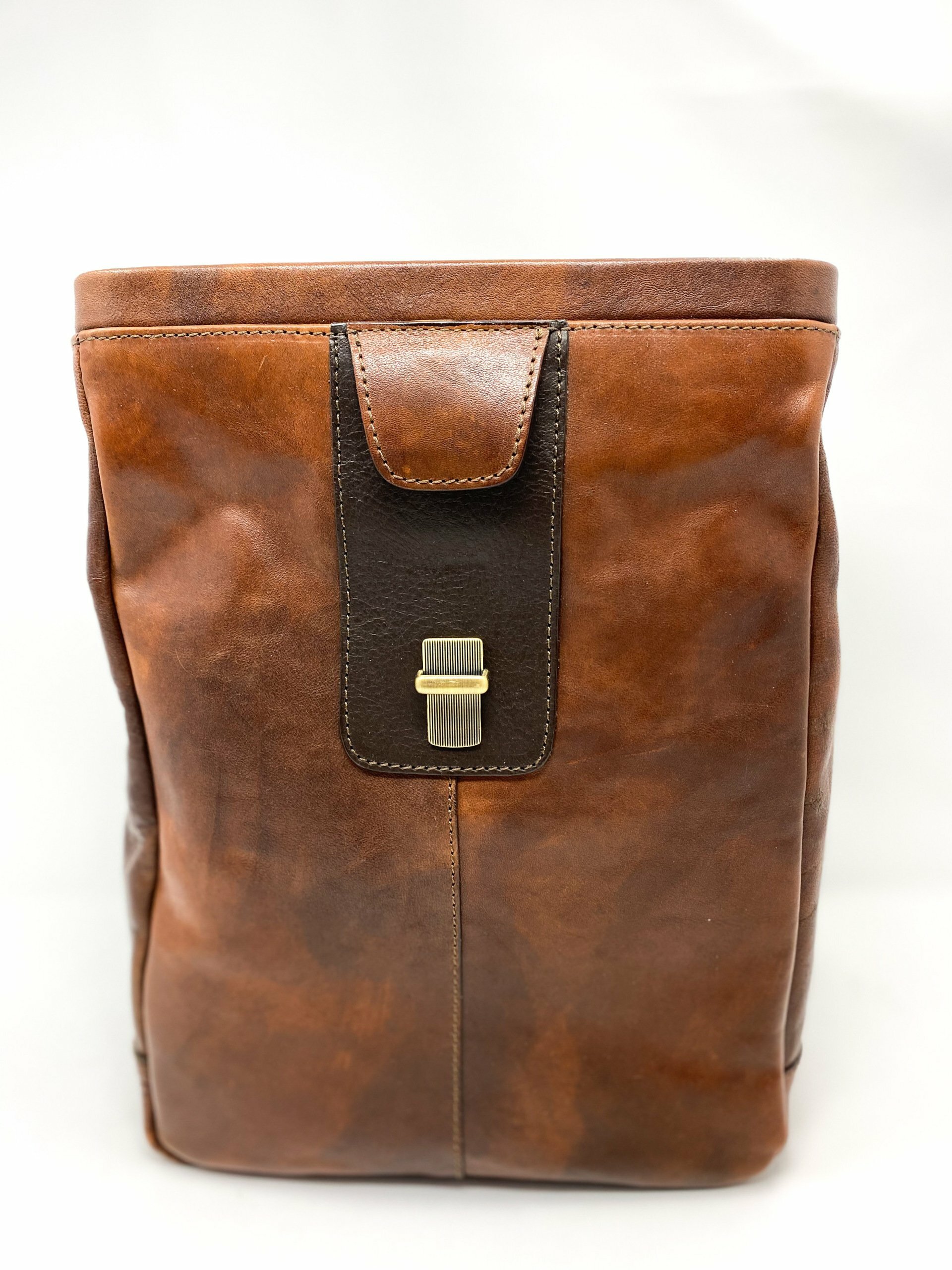 Chiarugi Medium Dark Brown Leather Doctor Bag at FORZIERI