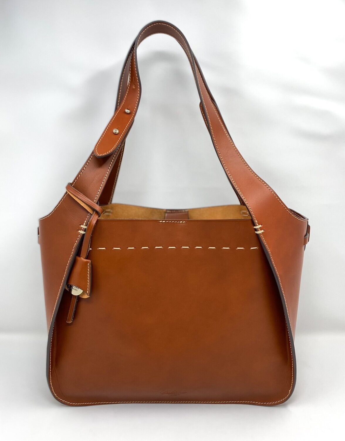 Boldrini Stitched Medium Shoulder Bag