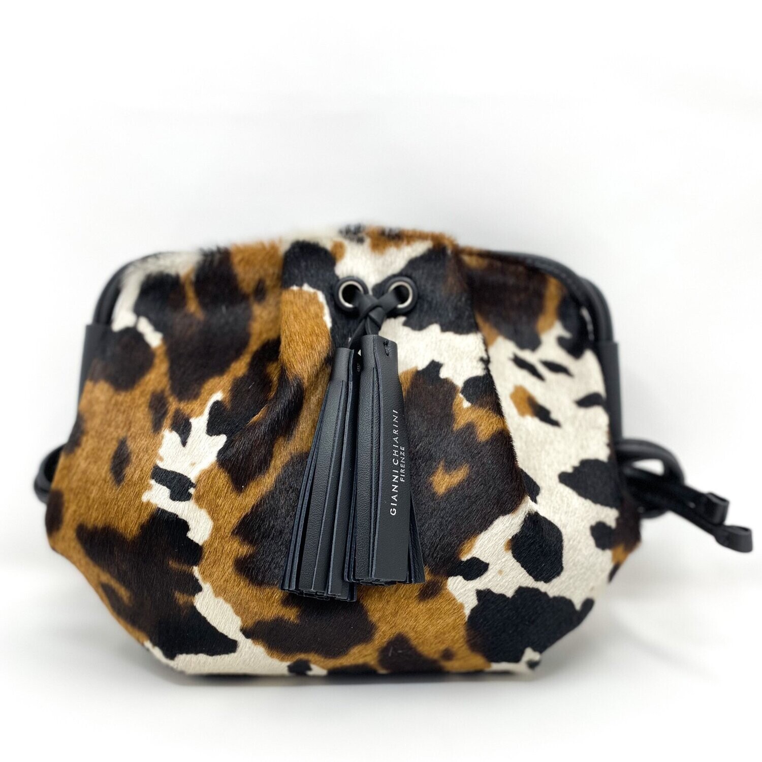 Gianni Chiarini Tassels Pleated Shoulder Bag