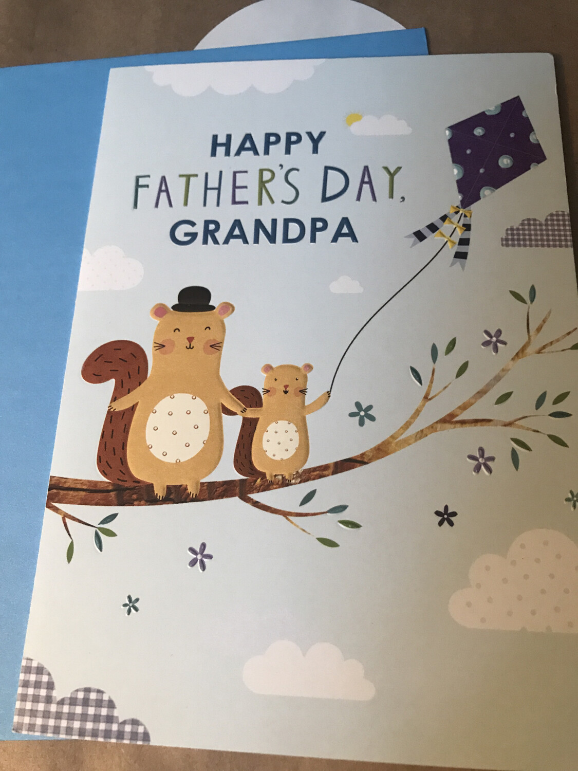 Grandpa and Me Squirrels Card