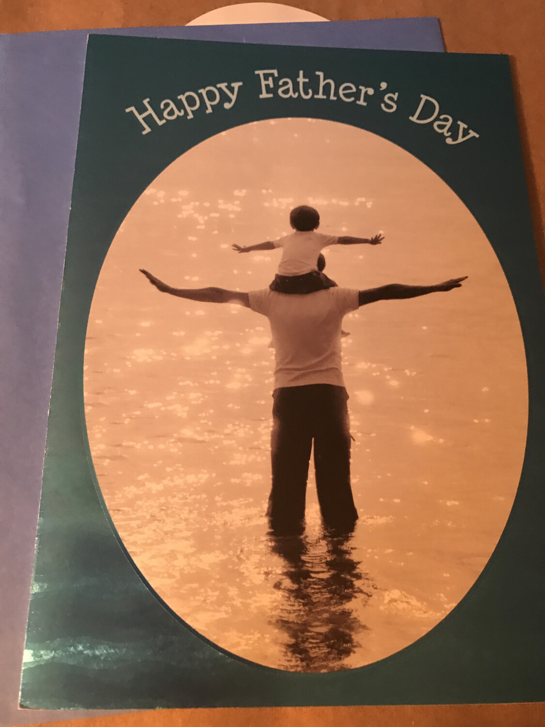 Water Father's Day Card 3.25
