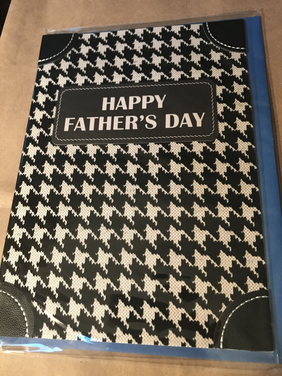 Houndstooth Father's Day Card