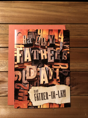 Father's Day Letter Blocks Card