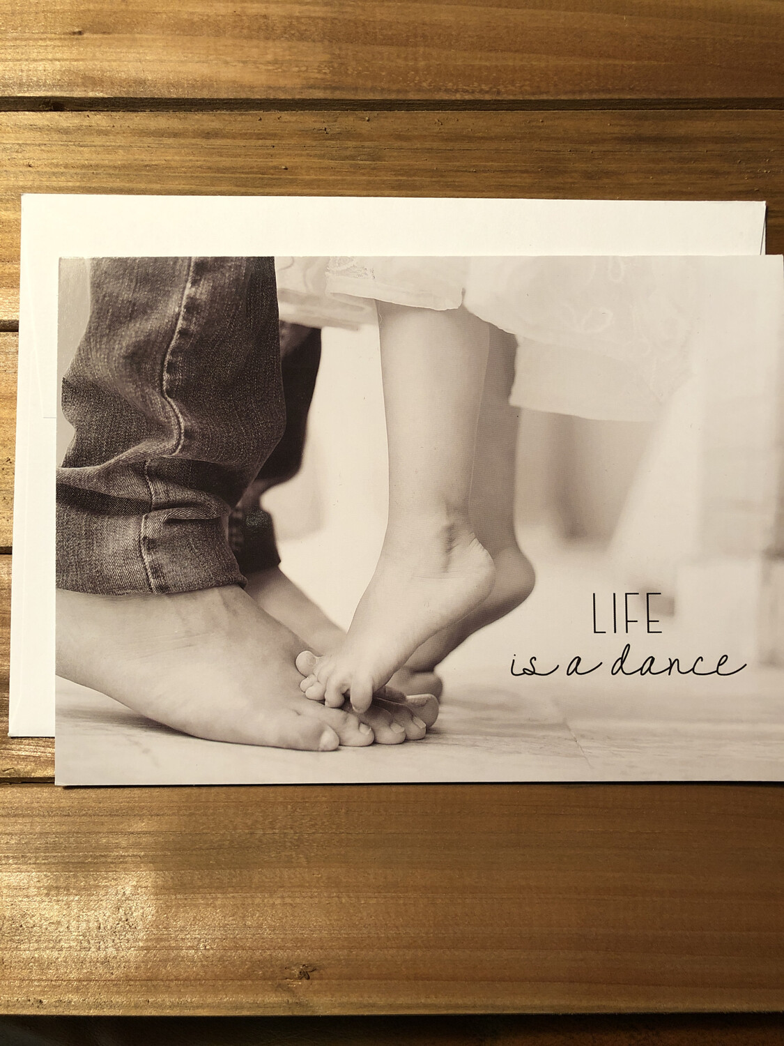 Father Daughter Feet Card