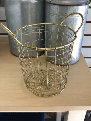 Tall Gold Basket