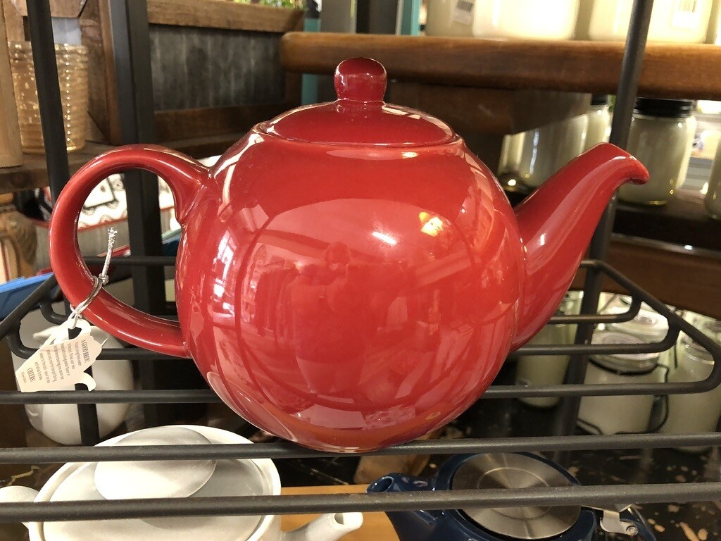 Red Globe Teapot