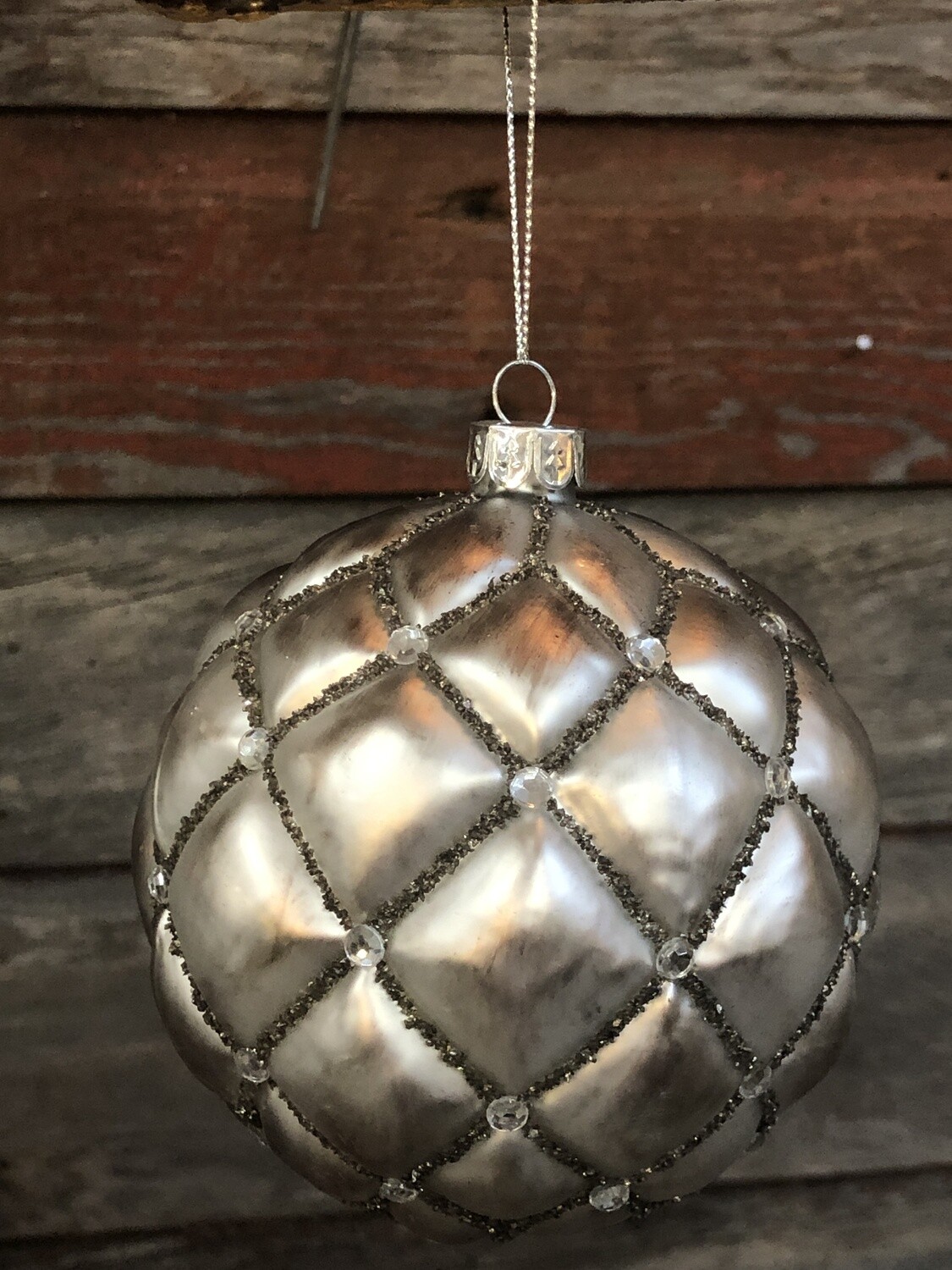 4" Glass Ball Ornament