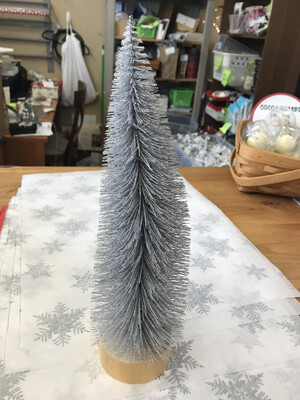 Silver LED Bottle Brush Silver LED Bottle Brush