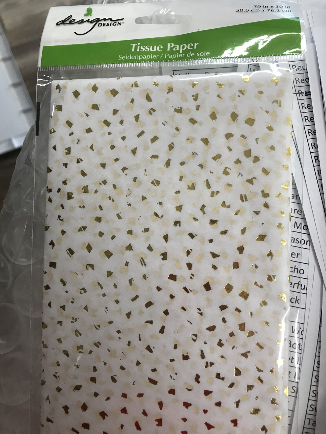 Gold Fleck Tissue