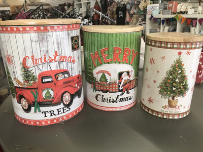 Christmas Canisters Christmas Canisters