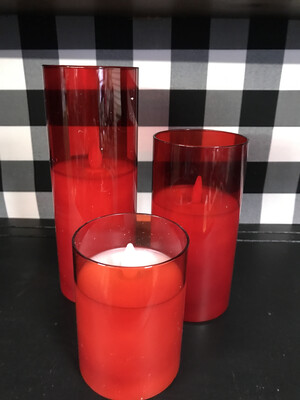 Red Glass Flameless