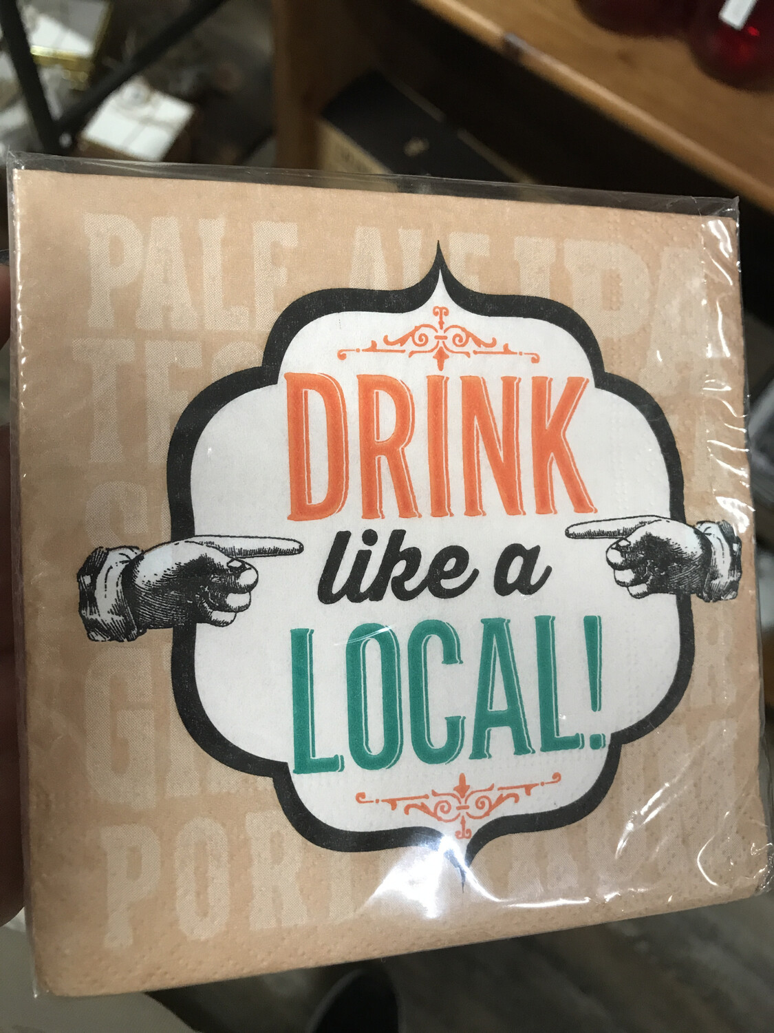 Drink Like a Local Cocktail Napkin