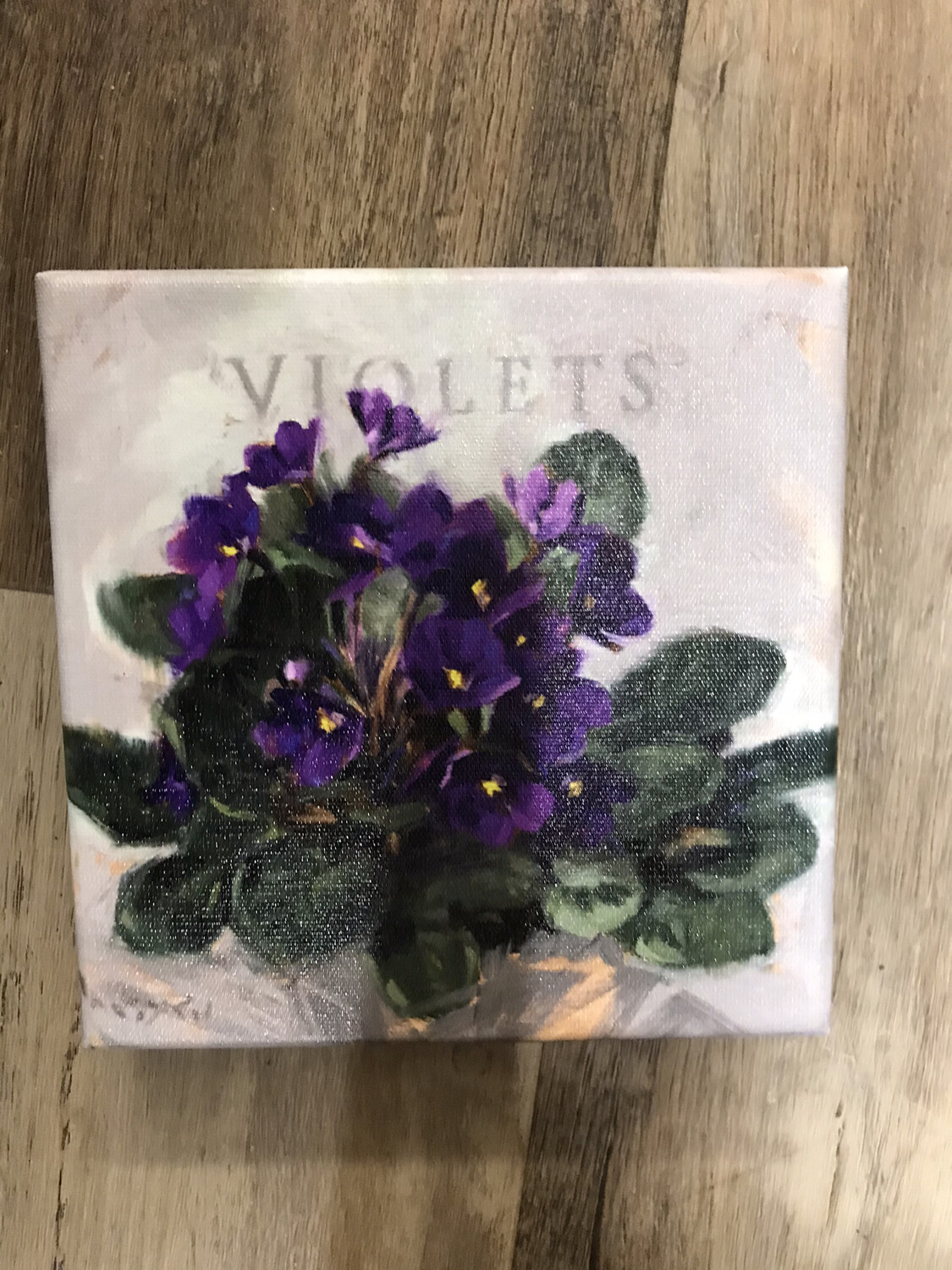 Giclee Canvas Violets