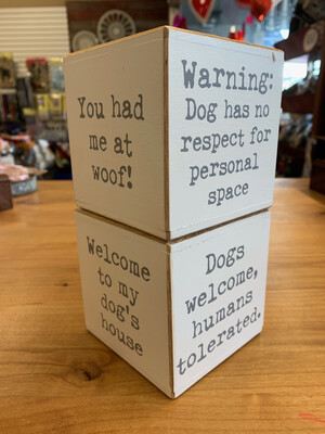 Dog Sayings Cube