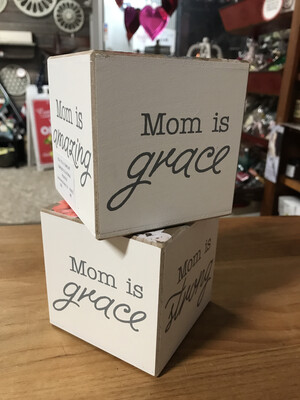 Mom Floral Cube