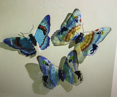 Glass Butterfly Decor