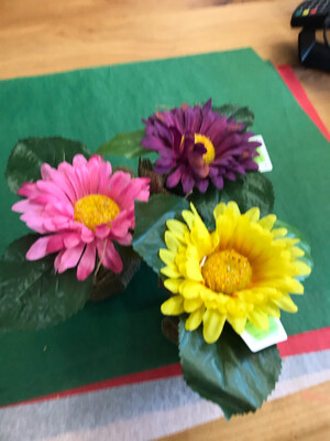4" Burlap Flower