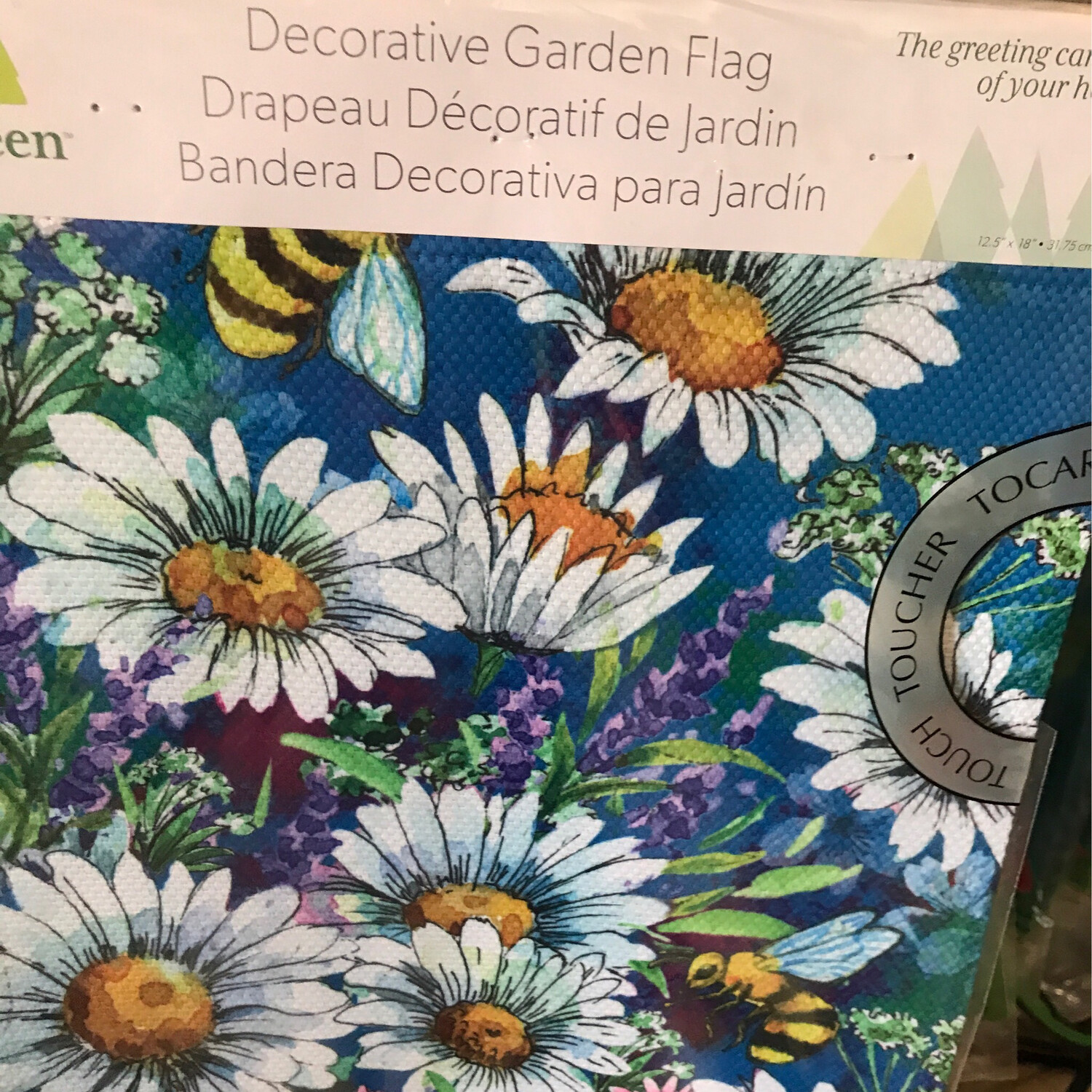 Watercolor Daisies Garden Flag
