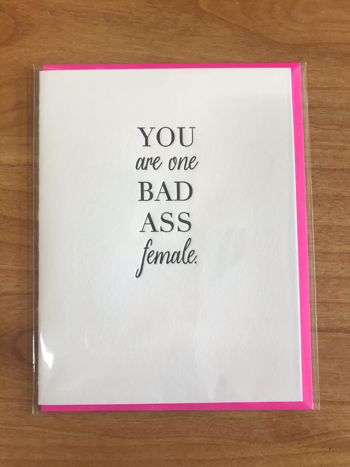Badass Female Card