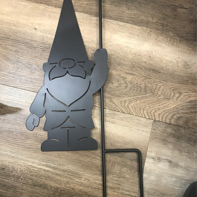 Gnome Laser Cut Flag Stand
