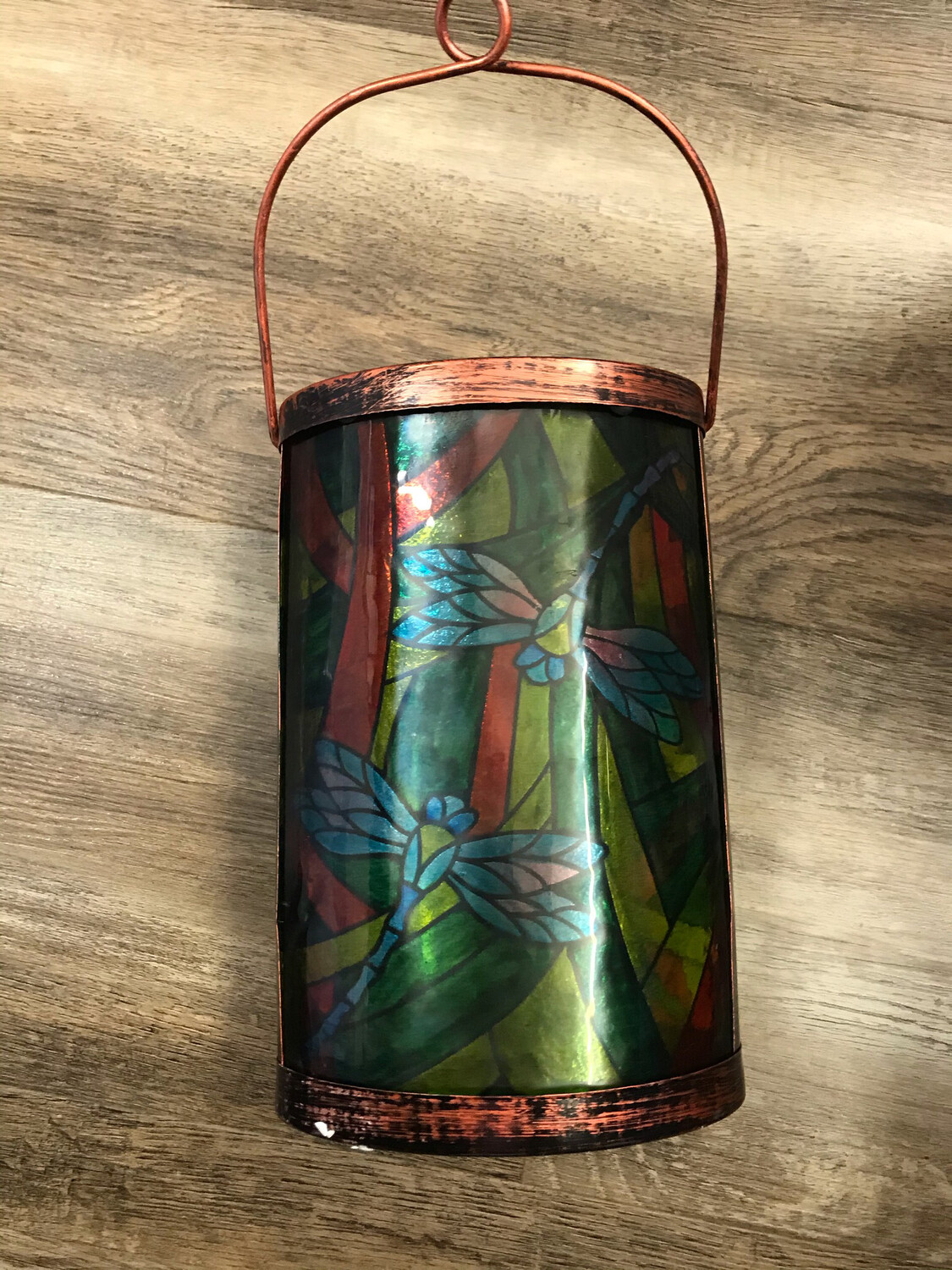 Tiffany Inspired Lantern-Dragonfly