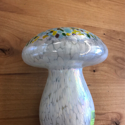 Lit Glass Mushroom