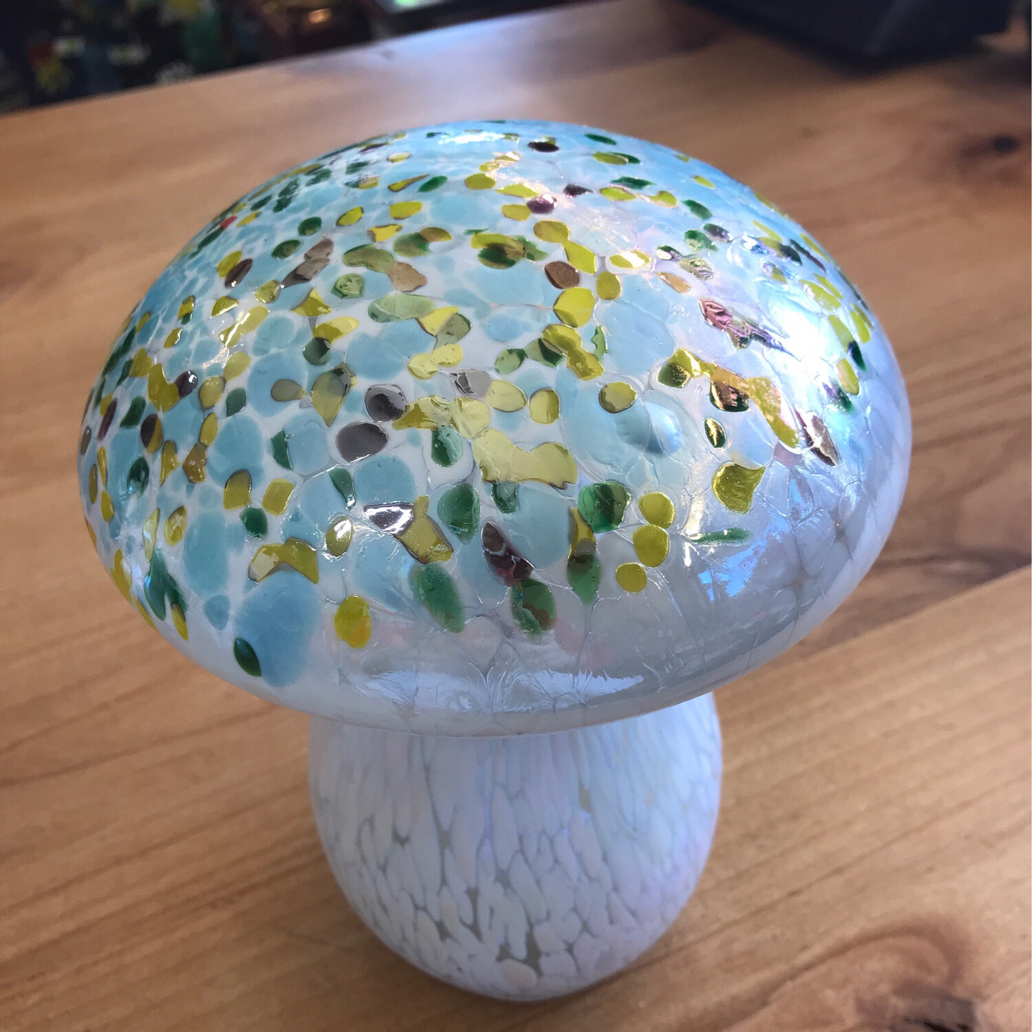 Lit Glass Mushroom